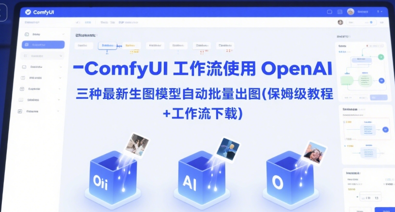ComfyUI 工作流使用 OpenAI 三种最新生图模型自动批量出图(保姆级教程+工作流下载) 1 ComfyUI 工作流使用 OpenAI 三种最新生图模型自动批量出图(保姆级教程+工作流下载)