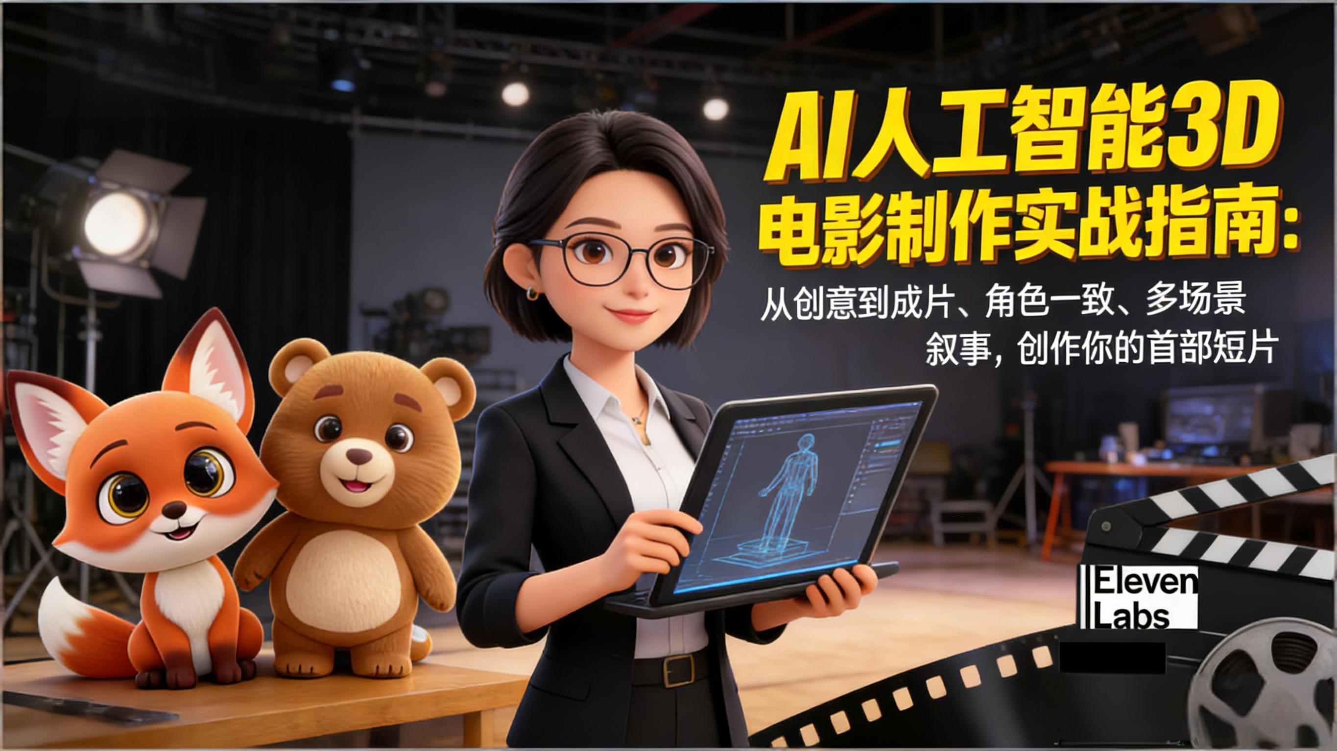 AI人工智能3D电影制作实战指南:从创意到成片、角色一致、多场景叙事,创作你的首部短片 1 20260119123301 696e247de1802