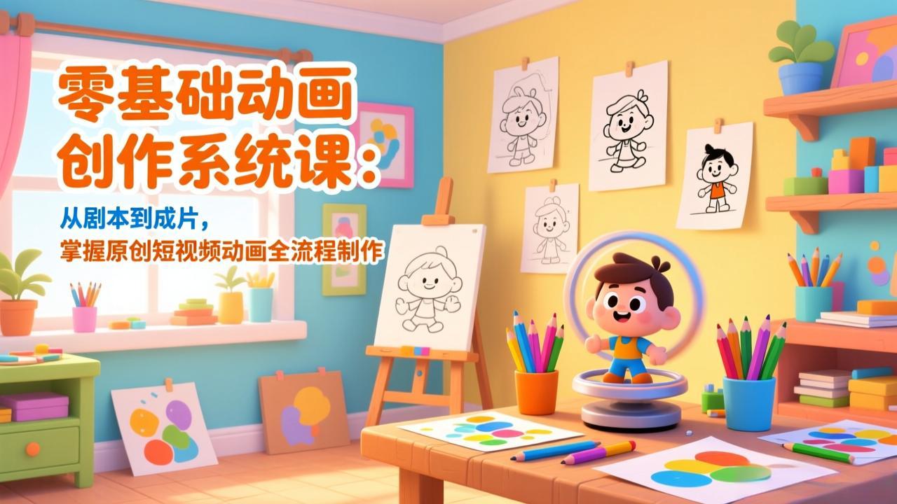 零基础动画创作系统课:从剧本到成片,掌握原创短视频动画全流程制作 1 20260120100205 696f529d560df