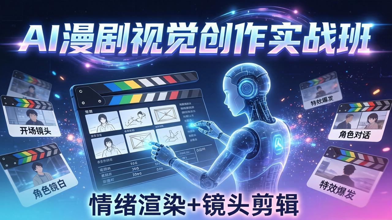 AI漫剧视觉导演思维实战班,从脚本到成片全掌握,分镜设计情绪渲染一站学会 1 20260404151959 69d12c1f583d8