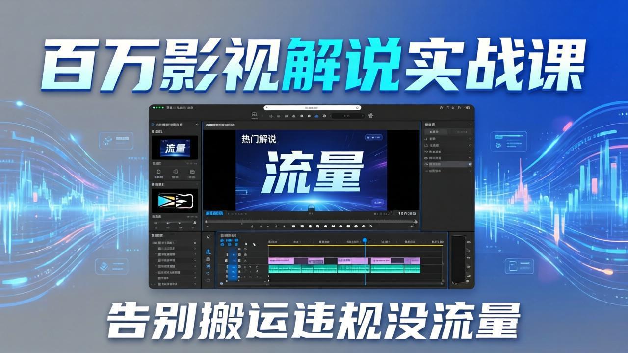 百万影视解说实战课:告别搬运违规没流量,AI文案+配音+剪映,做出能上热门的解说视频 1 20260404152132 69d12c7c509bb