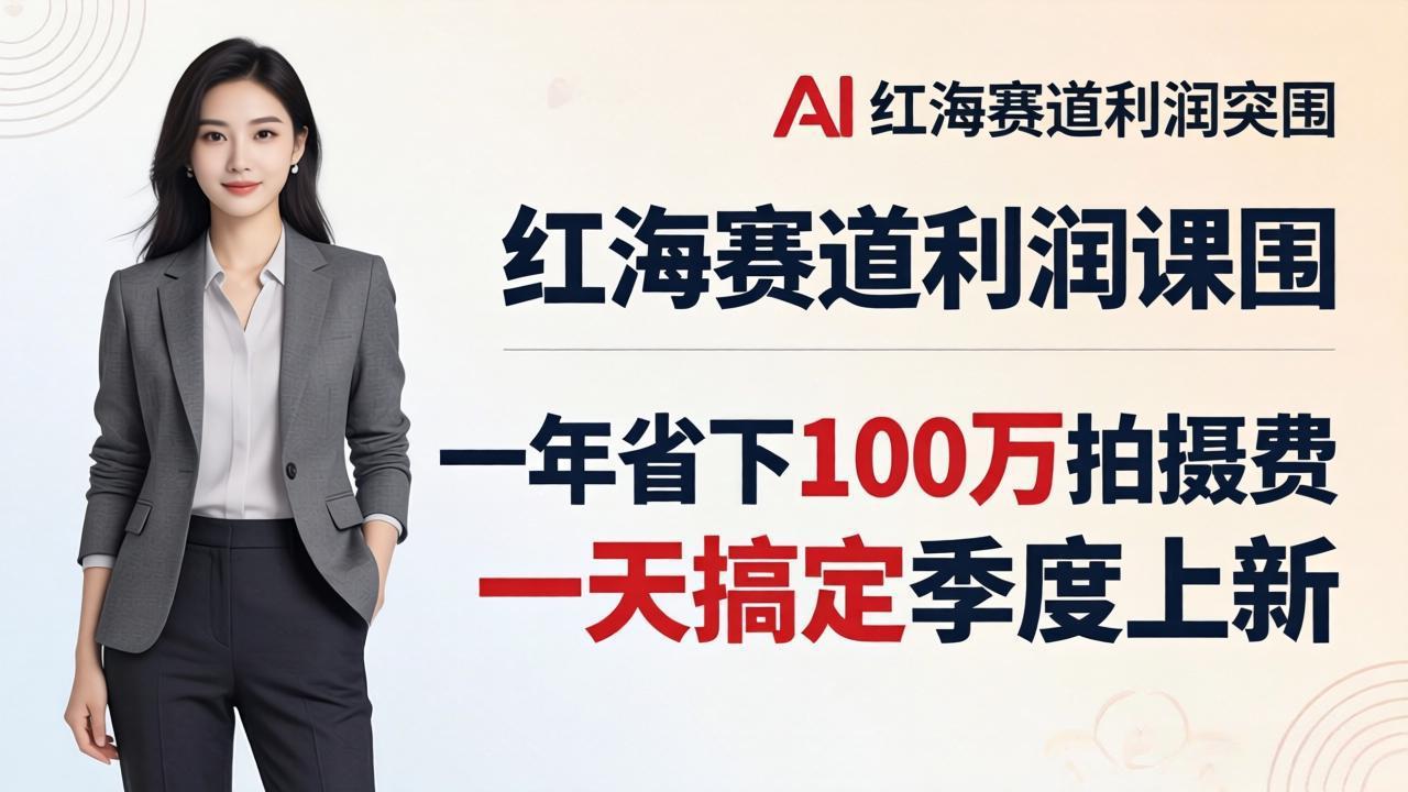 服装老板AI模特图课:一年省下100万拍摄费,一天搞定季度上新,红海赛道利润突围 1 20260404153258 69d12f2a63ffe