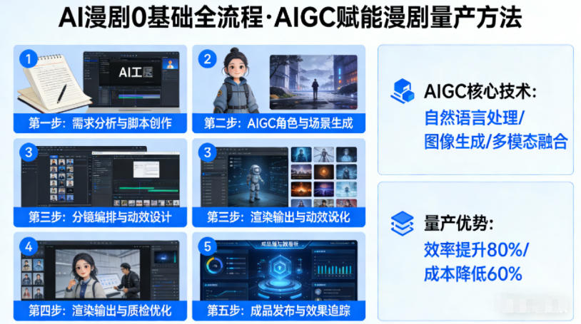 AI漫剧0基础全流程,快速掌握AIGC赋能的漫剧量产方法 1 AI漫剧0基础全流程,快速掌握AIGC赋能的漫剧量产方法