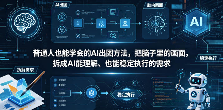 普通⼈也能学会的AI出图⽅法,把脑子里的画面,拆成AI能理解、也能稳定执行的需求【文档】 1 普通⼈也能学会的AI出图⽅法,把脑子里的画面,拆成AI能理解、也能稳定执行的需求【文档】
