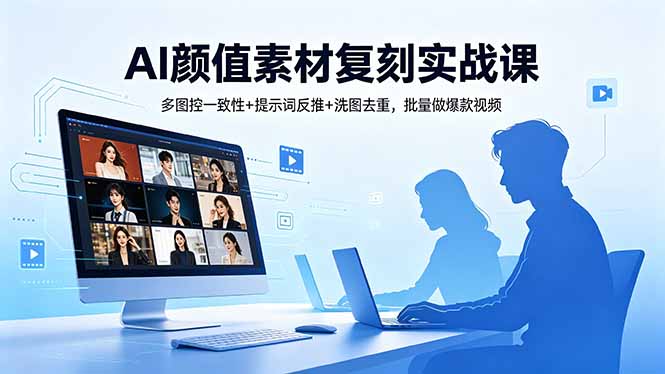 AI颜值素材复刻实战课,多图控一致性+提示词反推+洗图去重,批量做爆款视频 1 20260514103226 6a05a4badb6df