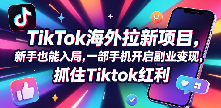Tc联盟TikTok海外拉新项目,新手也能入局,一部手机开启副业变现,抓住Tiktok红利 1 Tc联盟TikTok海外拉新项目,新手也能入局,一部手机开启副业变现,抓住Tiktok红利