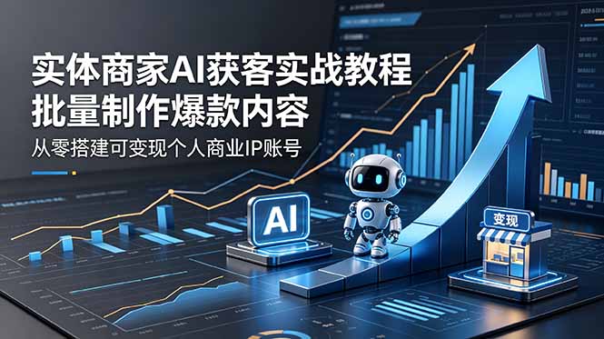 实体商家AI获客实战教程:批量制作爆款内容,从零搭建可变现个人商业IP账号 1 20260523055101 6a1140452eb45
