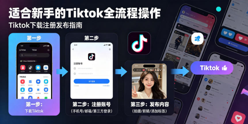 Tiktok下载注册发布,适合新手的Tiktok全流程操作 1 Tiktok下载注册发布,适合新手的Tiktok全流程操作