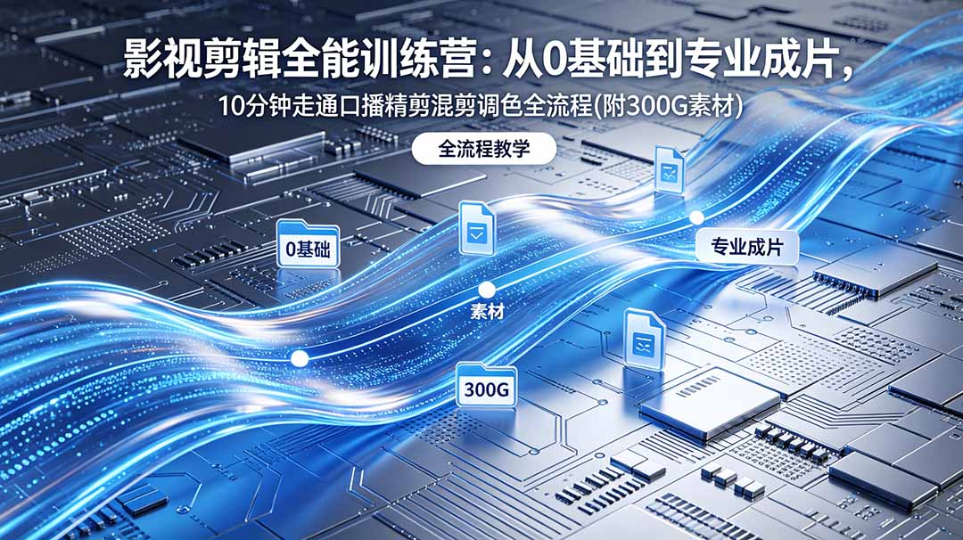 2026影视剪辑全能实战课|0基础到专业成片,全流程教学,高清带300G素材 1 20260531094521 6a1c0331a932a