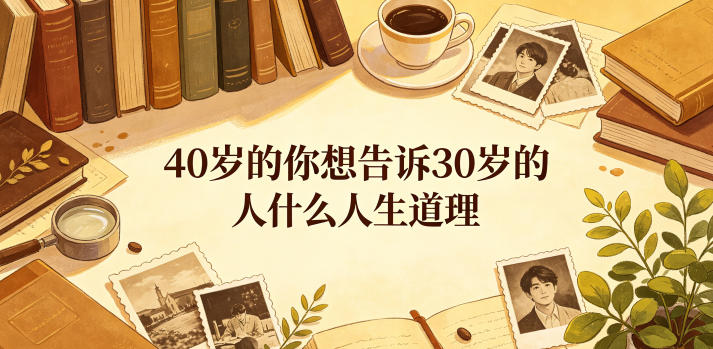公众号付费文章:40岁的你想告诉30岁的人什么人生道理? 1 公众号付费文章:40岁的你想告诉30岁的人什么人生道理?