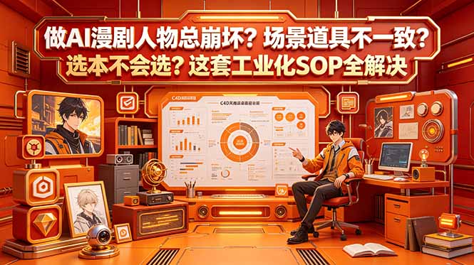 做AI漫剧人物总崩坏?场景道具不一致?选本不会选?这套工业化SOP全解决 (更新 1 20260613100250 6a2d2aca70e86