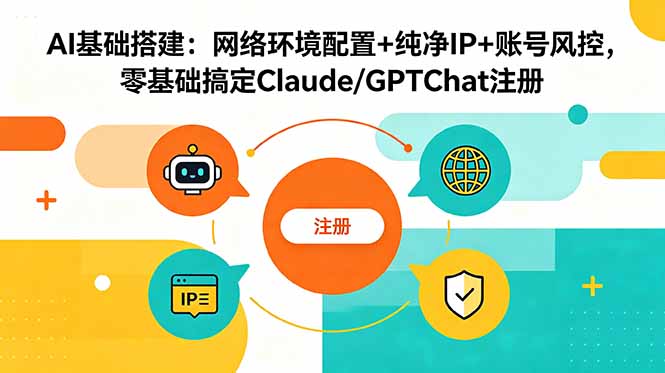 AI基础搭建:网络环境配置+纯净IP+账号风控,零基础搞定Claude/GPTChat注册 1 20260613100844 6a2d2c2c5912a
