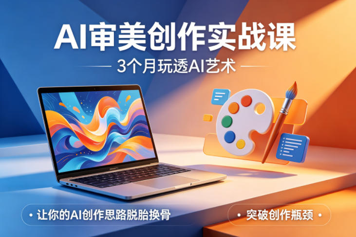 AI审美创作实战课,3个月玩透AI艺术,让你的AI创作思路脱胎换骨,突破创作瓶颈(更新0617) 1 AI审美创作实战课,3个月玩透AI艺术,让你的AI创作思路脱胎换骨,突破创作瓶颈(更新0617)