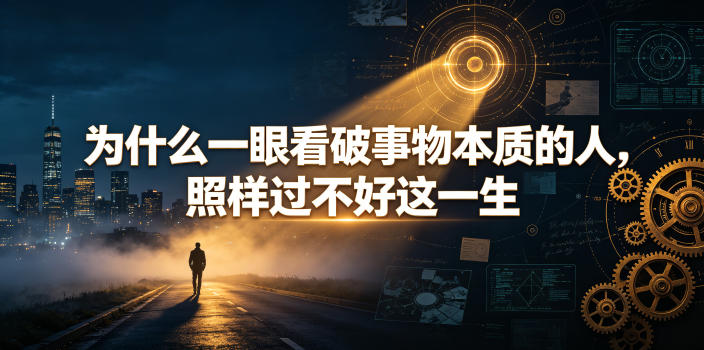 付费文章:为什么一眼看破事物本质的人,照样过不好这一生 1 付费文章:为什么一眼看破事物本质的人,照样过不好这一生