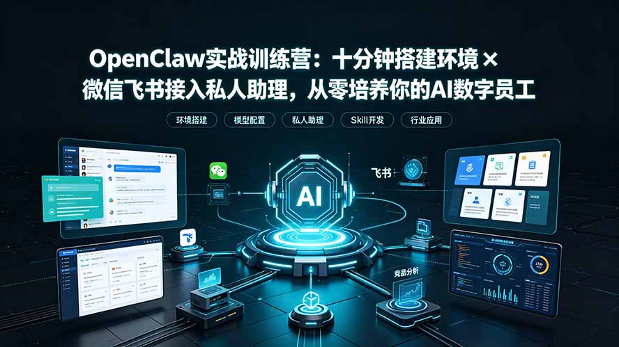OpenClaw实战特训营:十分钟搭建环境×微信飞书接入私人助理,从零培养你的AI数字员工 1 20260711143833 6a52556919baa