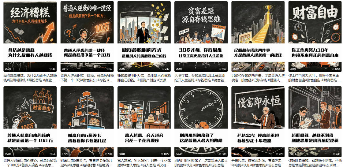 【AI书单】财富书籍图文解读玩法,一键直出,几十条视频,跑出1000单,全流程拆解,新手也可以上手 2 【AI书单】财富书籍图文解读玩法,一键直出,几十条视频,跑出1000单,全流程拆解,新手也可以上手