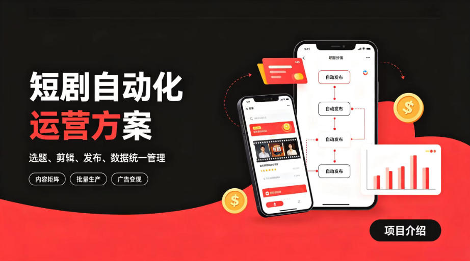 快手全自动短剧矩阵项目|自动化分发,流量持续变现【揭秘】 1 快手全自动短剧矩阵项目|自动化分发,流量持续变现【揭秘】
