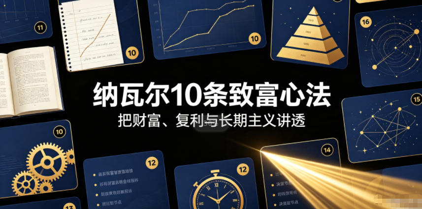 付费文章:纳瓦尔10条致富心法 1 付费文章:纳瓦尔10条致富心法