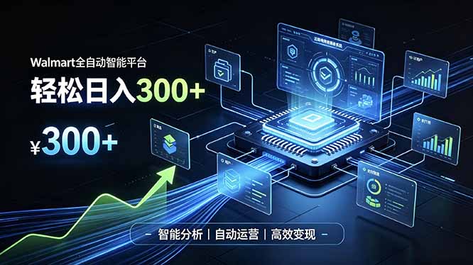 Walmart全自动智能平台,轻松日入300+一站式跨境智能运营工具。无需复杂实操 1 20260811102636 6a7af8dc48c9b