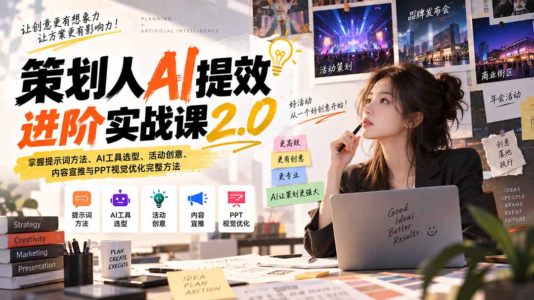 策划人AI提效进阶实战课2.0:掌握提示词方法、AI工具选型、活动创意、内容宣推与PPT视觉优化完整方法 1 20260914061428 6aa790c4532a9