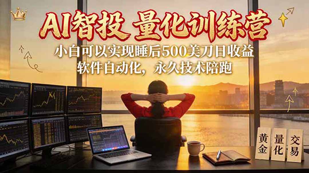 AI智投EA量化训练营【第三期】,多策略智投+防爆技术+趋势分析 ,轻松上手,矩阵放大,长期稳定。 1 20260914062113 6aa79259666ff