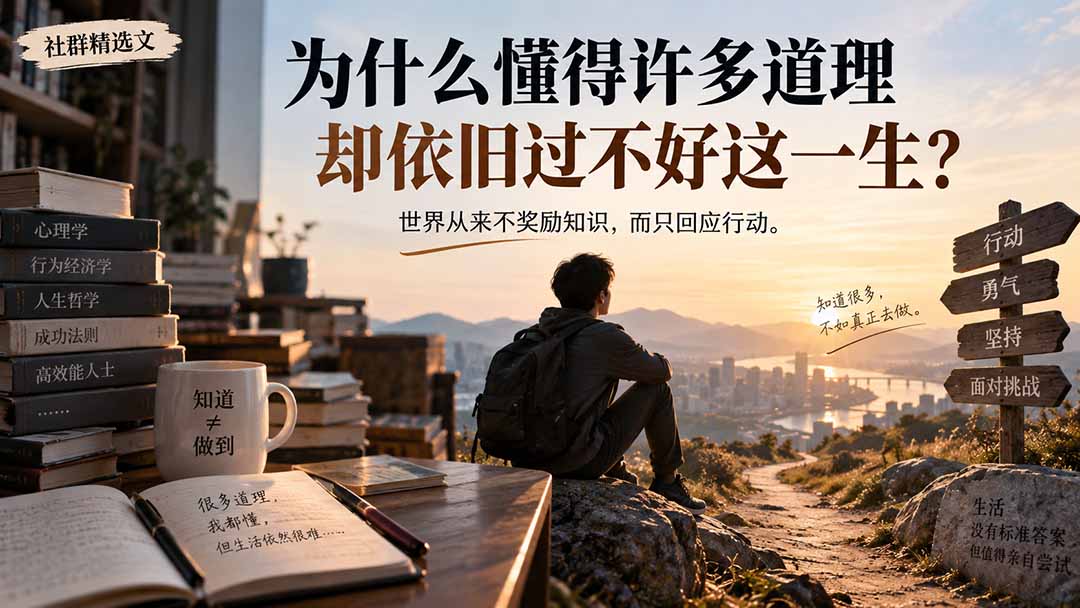 社群精选文:为什么懂得许多道理却依旧过不好这一生? 1 20260915093712 6aa911c84c6b0