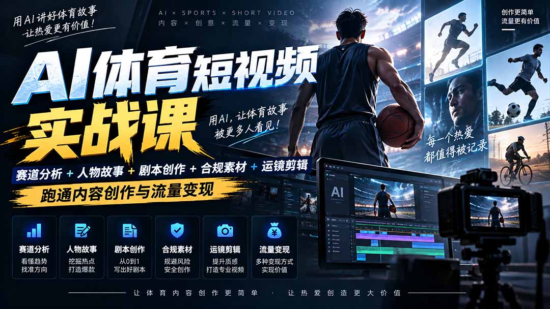 AI体育短视频赛道顶级玩法|赛道分析+人物故事+剧本创作+版权处理+运镜剪辑,跑通流量变现-日赚1K+ 1 20260918064519 6aacddffa95ad