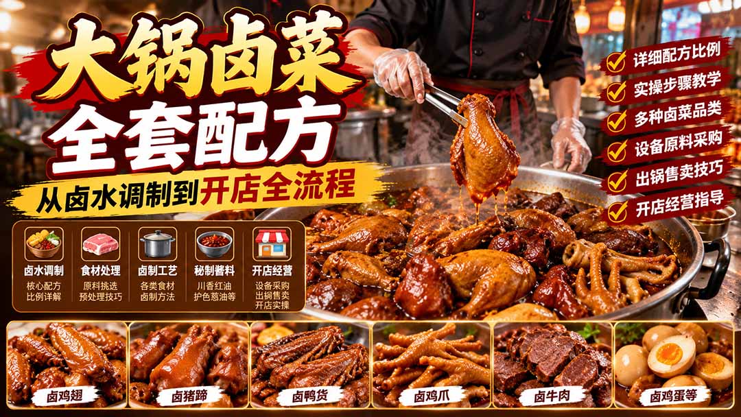 大锅卤菜全套配方,从卤水调制到开店全流程,感觉学会了去摆摊也不错 1 20261029130752 6ae34528c1c16