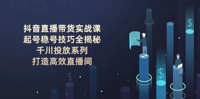 抖音直播带货实战课：起号稳号技巧全揭秘, 千川投放系列, 打造高效直播间网创-网赚-电商-tk-出海-AI-抖音-快手-小红书-视频号-玩法-创业-小程序-公众号-私域-s粉网创智库