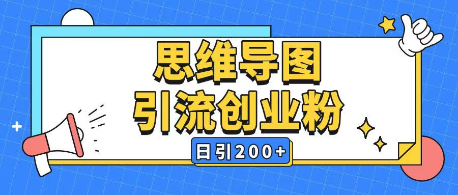 暴力引流全平台通用思维导图引流玩法ai一键生成日引200+ - 网创智库网创-网赚-电商-tk-出海-AI-抖音-快手-小红书-视频号-玩法-创业-小程序-公众号-私域-s粉网创智库