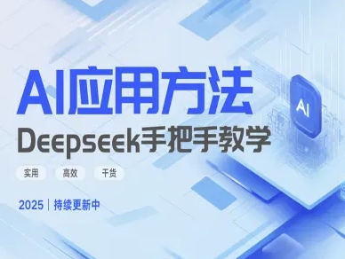 Deepseek实际应用技巧—手把手教学版，实用高效干货网创-网赚-电商-tk-出海-AI-抖音-快手-小红书-视频号-玩法-创业-小程序-公众号-私域-s粉网创智库