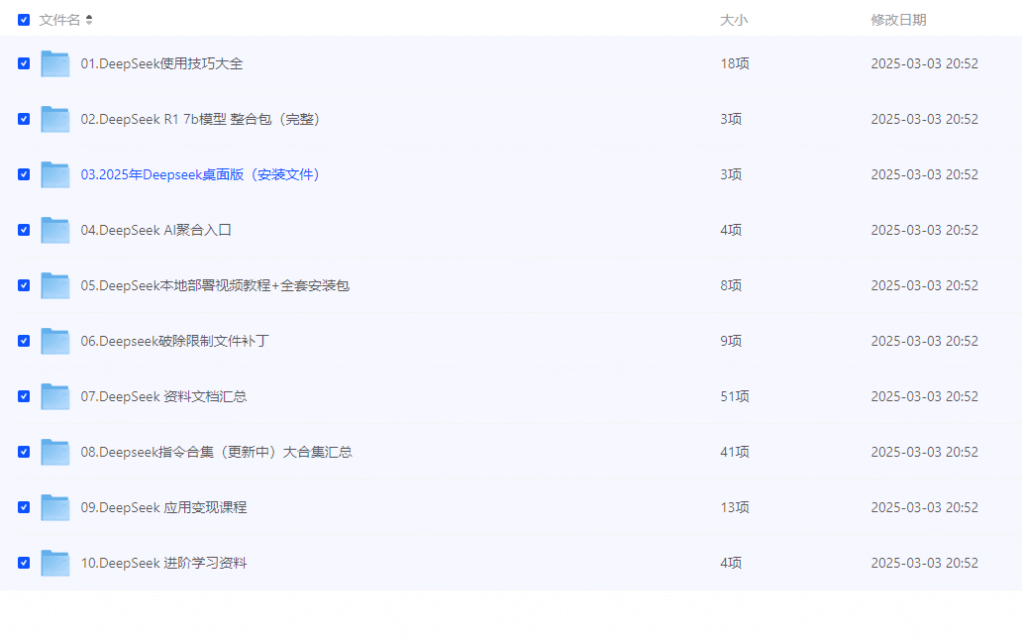 全网最全『完整版[538.1 GB]』Deepseek从小白到大神，附带变现课程+各种指令 - 网创智库网创-网赚-电商-tk-出海-AI-抖音-快手-小红书-视频号-玩法-创业-小程序-公众号-私域-s粉网创智库
