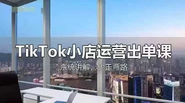 TikTok小店运营出单课，从开店选品、运营出单、发货回款，进行全流程讲解网创-网赚-电商-tk-出海-AI-抖音-快手-小红书-视频号-玩法-创业-小程序-公众号-私域-s粉网创智库