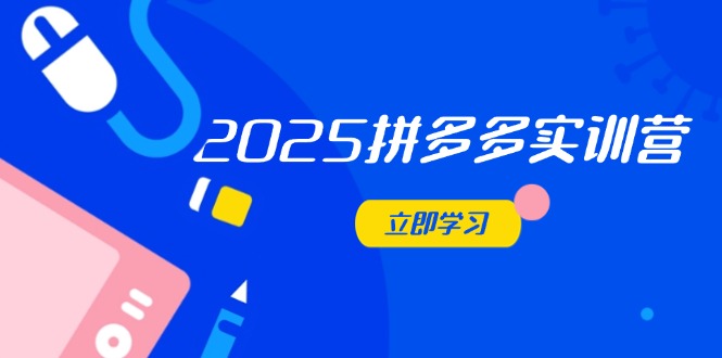 2025拼多多实训营：深度剖析运营关键，助力电商人快速提升网创-网赚-电商-tk-出海-AI-抖音-快手-小红书-视频号-玩法-创业-小程序-公众号-私域-s粉网创智库