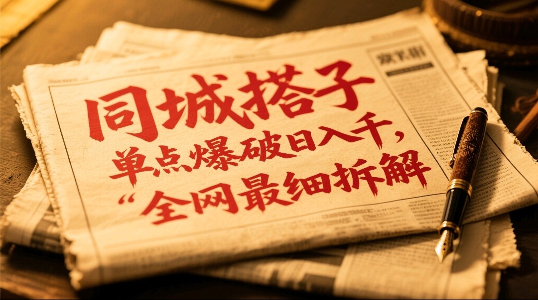 同城搭子群19.9单点爆破日入千，搭子组局月入万，全网最细拆解 - 网创智库网创-网赚-电商-tk-出海-AI-抖音-快手-小红书-视频号-玩法-创业-小程序-公众号-私域-s粉网创智库