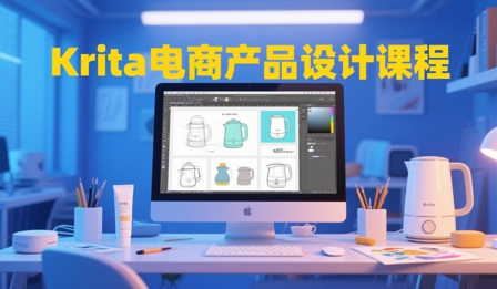 大梦老师·Krita电商产品设计课程网创-网赚-电商-tk-出海-AI-抖音-快手-小红书-视频号-玩法-创业-小程序-公众号-私域-s粉网创智库