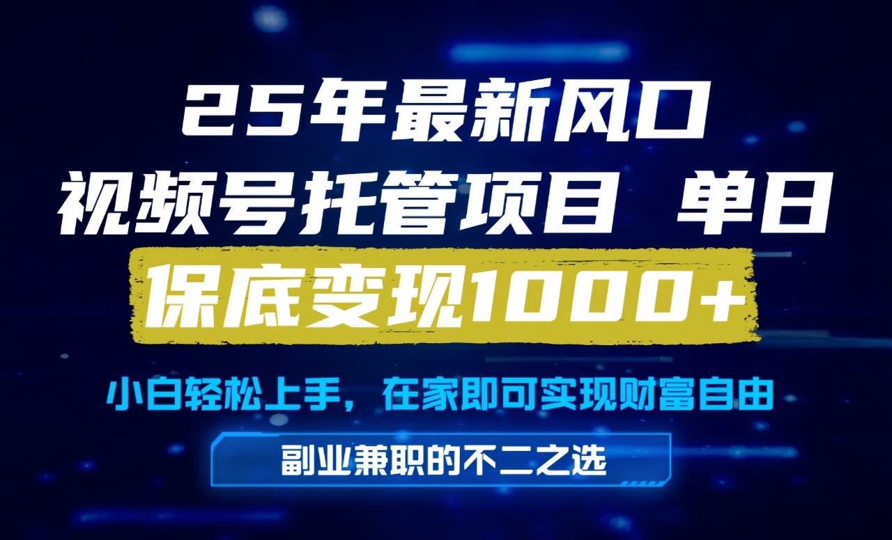真正的懒人项目,妥妥的福利,先到先得,单日保底1000+ - 网创智库网创-网赚-电商-tk-出海-AI-抖音-快手-小红书-视频号-玩法-创业-小程序-公众号-私域-s粉网创智库