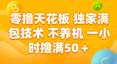 零撸天花板，独家满包技术 不养机 一小时撸满50+【揭秘】网创-网赚-电商-tk-出海-AI-抖音-快手-小红书-视频号-玩法-创业-小程序-公众号-私域-s粉网创智库