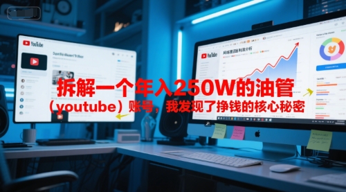 付费文章：拆解一个年入250W的油管(youtube)账号，我发现了挣钱的核心秘密网创-网赚-电商-tk-出海-AI-抖音-快手-小红书-视频号-玩法-创业-小程序-公众号-私域-s粉网创智库