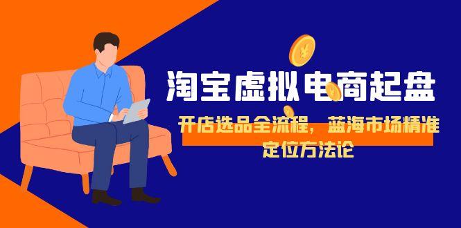 淘宝虚拟电商起盘，开店选品全流程，蓝海市场精准定位方法论网创-网赚-电商-tk-出海-AI-抖音-快手-小红书-视频号-玩法-创业-小程序-公众号-私域-s粉网创智库