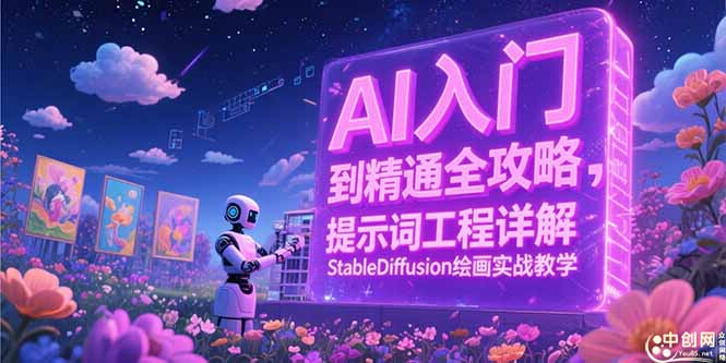 AI入门到精通全攻略，提示词工程详解，StableDiffusion绘画实战教学网创-网赚-电商-tk-出海-AI-抖音-快手-小红书-视频号-玩法-创业-小程序-公众号-私域-s粉网创智库