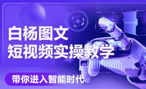 白杨老师·Ai图文短视频实操课(更新6月)网创-网赚-电商-tk-出海-AI-抖音-快手-小红书-视频号-玩法-创业-小程序-公众号-私域-s粉网创智库