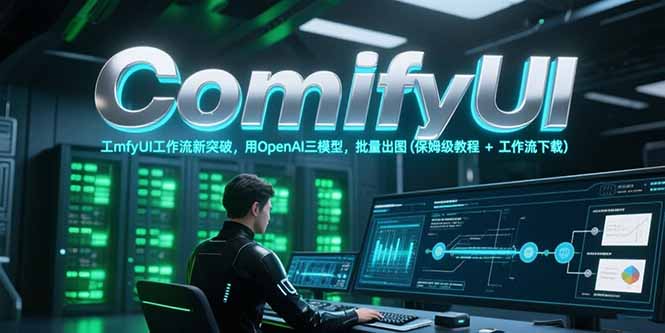 ComfyUI工作流新突破，用OpenAI三模型，批量出图(保姆级教程+工作流下载网创-网赚-电商-tk-出海-AI-抖音-快手-小红书-视频号-玩法-创业-小程序-公众号-私域-s粉网创智库