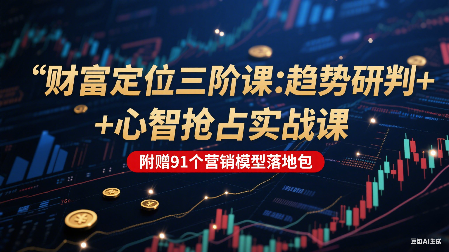 财富定位三阶：趋势研判 + 心智抢占实战课，附赠91个营销模型落地包 - 网创智库网创-网赚-电商-tk-出海-AI-抖音-快手-小红书-视频号-玩法-创业-小程序-公众号-私域-s粉网创智库