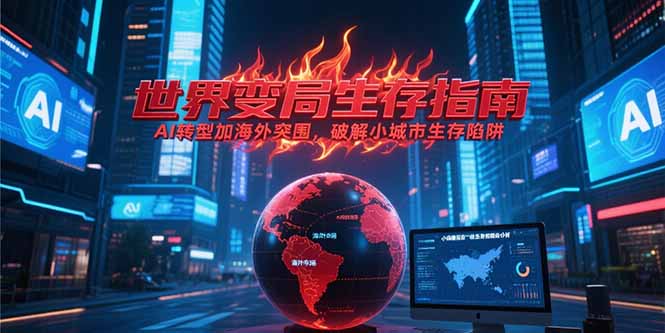 付费文章《世界变局生存指南，AI转型加海外突围，破解小城市生存陷阱》网创-网赚-电商-tk-出海-AI-抖音-快手-小红书-视频号-玩法-创业-小程序-公众号-私域-s粉网创智库