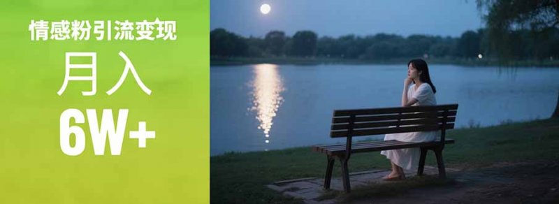 情感粉引流变现实操课：单月变现6w+，情感粉引流变现实操课网创-网赚-电商-tk-出海-AI-抖音-快手-小红书-视频号-玩法-创业-小程序-公众号-私域-s粉网创智库