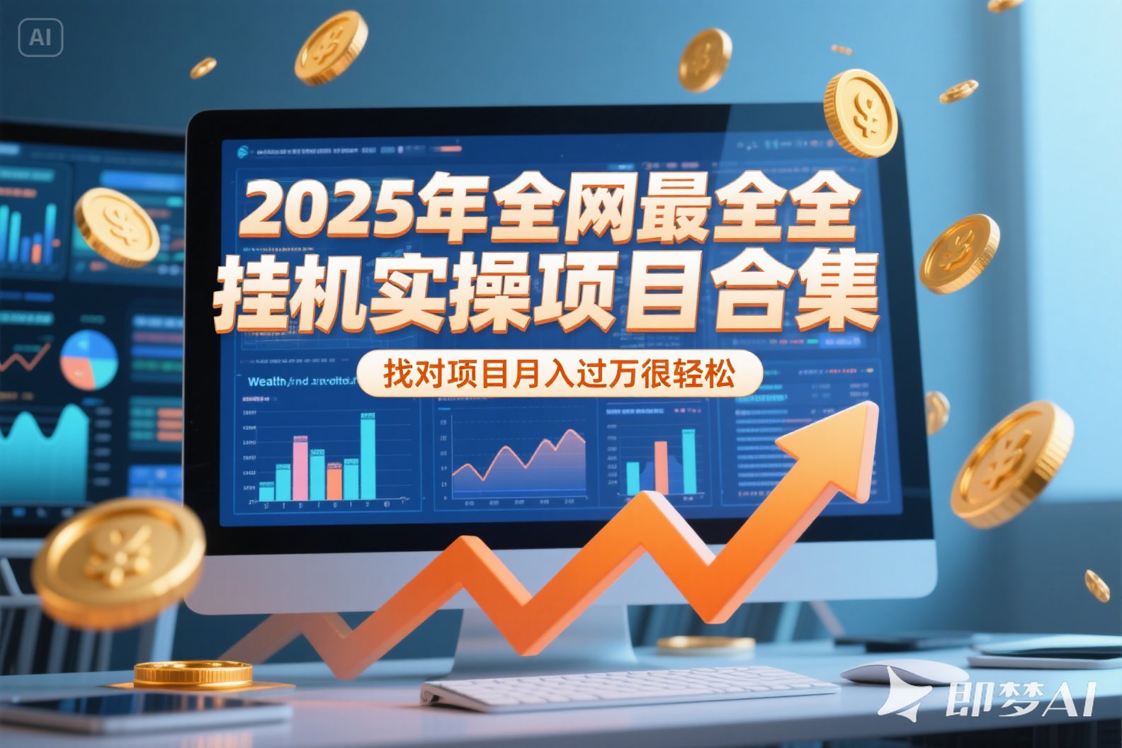 2025年挂机实操项目实操演练，挂机类型，AI直播类型，轻资产创业类型… - 网创智库网创-网赚-电商-tk-出海-AI-抖音-快手-小红书-视频号-玩法-创业-小程序-公众号-私域-s粉网创智库