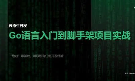 网易云课堂-七米-Go语言微服务与云原生网创-网赚-电商-tk-出海-AI-抖音-快手-小红书-视频号-玩法-创业-小程序-公众号-私域-s粉网创智库