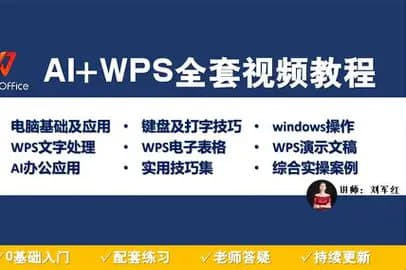 高品质WPS全套教程网创-网赚-电商-tk-出海-AI-抖音-快手-小红书-视频号-玩法-创业-小程序-公众号-私域-s粉网创智库