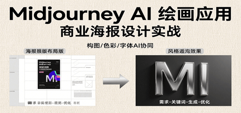 Midjourney AI绘画应用，关键词指令解析、漫画头像制作、海报设计、3D人物生成等网创-网赚-电商-tk-出海-AI-抖音-快手-小红书-视频号-玩法-创业-小程序-公众号-私域-s粉网创智库